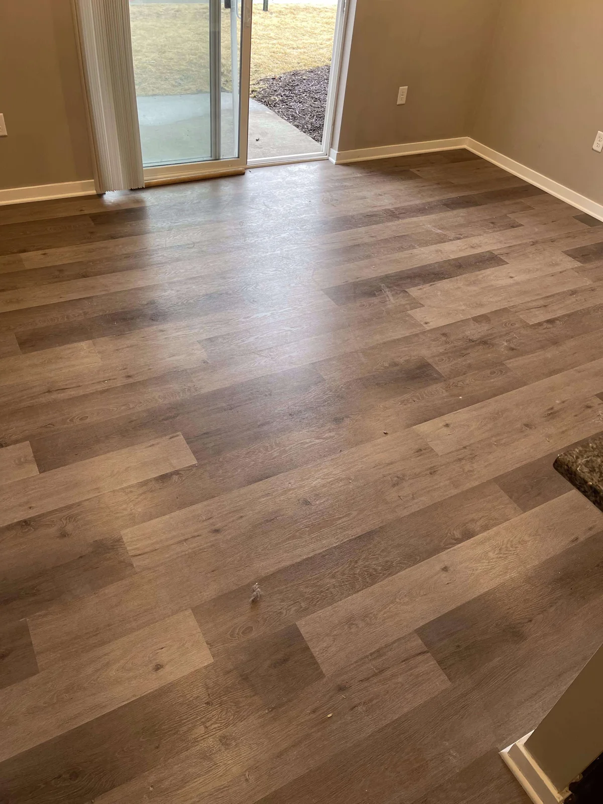 Plank flooring installed by Superior Flooring