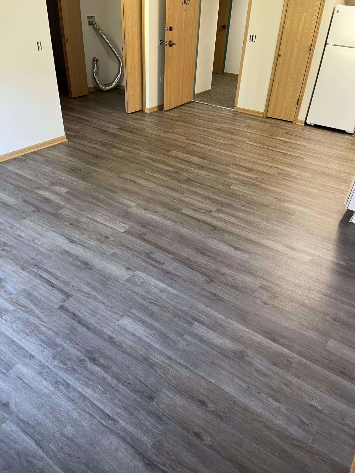Plank flooring installed by Superior Flooring