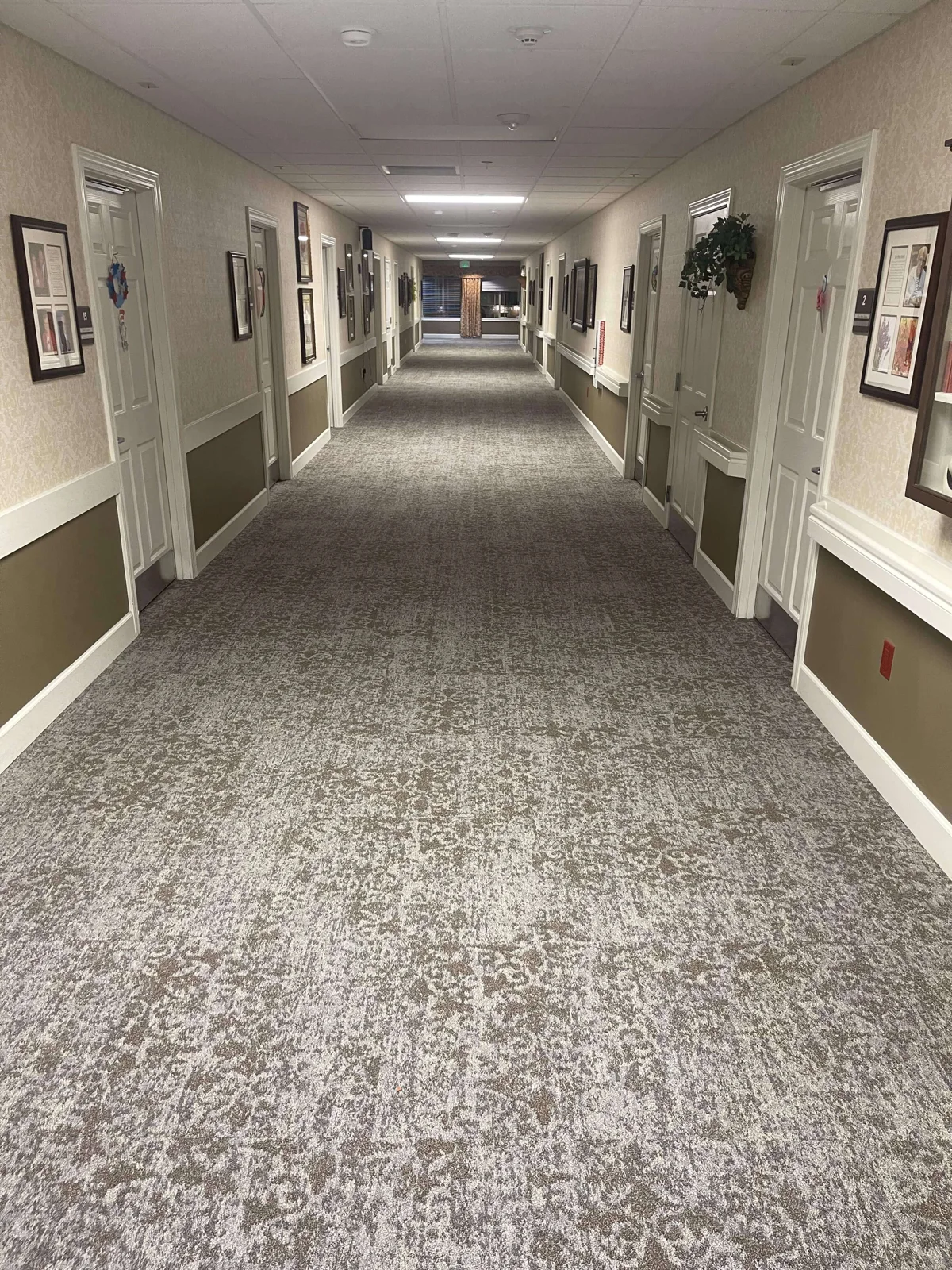 Commercial carpet installed by Superior Flooring